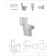 Water Closet Ceramic Two Piece Toilets 730*410*810mm Seat Bowl
