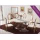 Luxury Gold Stainless Steel Dining Table with Chair For Sale (YS-4)