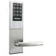 Smart PVD Silver Electronic Door Lock Key / Card / Password Open High Security