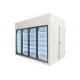 Front Open Glass Door Cold Room Display Chiller With Back Load