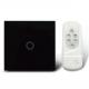 3 ways to control 1 gang Wifi smart touch light switch in black in AU/UK standard
