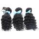 100% Malaysian Remy Unprocessed Human Hair Weave Bundles Deep Wave Natural Black