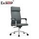 High Back Leather Executive Office Chair With Armrests And Casters