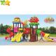 Custom Size Durable Plastic Playgrounds For Backyard / Kids Wave Slide