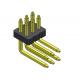 Dual Row R/A Pin Electrical Connector Straight Type 2*2PIN To 2*50PIN