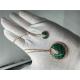 Malachite High End Custom Jewelry Amulette De Necklace For Women