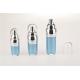 Sky Blue Airless Pump Bottles / Empty Foundation Bottle For Cosmetics Factory