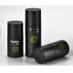 Matte Black Empty Cosmetic Plastic 30ml 50ml 100ml Cylinder Liquid Skincare Container Skin Care Airless Pump Bottle For