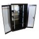 Floor Standing Network Equipment Rack For Data Center Dual Vented Doors 32U Size