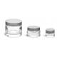 Round Plastic Cosmetic Jars 3g 5g 10g 30g 50g Empty Cosmetic Jars For Skincare Product
