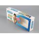 Matte Ivory Board Square Product Packaging Boxes Flexor Printing WIth Plastic Window