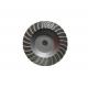 Grey Black  4.5'' Diamond Cup Wheel Turbo Cup Wheel With Aluminium Base For Granite