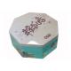 Large Custom Tin Box , Hexagonal Tin Container For Chinese Rice Pudding Packing
