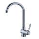One Handle Chrome Plated Kitchen Sink Water Faucet , Deck Mounted Mixer Taps