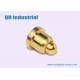 Mini Usb SMT SMD Gold Plated Forged Brass Material Made For Spring Compression Pogo Pin