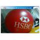 Yellow Fly Helium Sphere Advertising Air Balloon For Business Center Rental