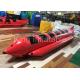 Red Water Game Banana Boat Inflatable Fly Fishing Boats For Water Racing Sport