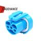 12048369 Blue Female 3 Way Headlight Bulb Connector For International Truck