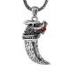 Retro Sterling Silver Necklace with Dragon Pendant for Mens Jewelry(XH051823W)