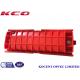 24 Cores Red Fiber Optic Splice Case / Inline Type Fiber Optic Splicing Joint Box