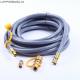 Gas Grill Stainless Braided Propane Hose Adapter Gas Hose Extension Assembly for Fire Pit