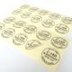 Hot Foil Stamping Clear Vinyl Self Adhesive Sticky Labels