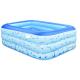 Family 3 layers 210cm Giant PVC Inflatable Swimming Pool
