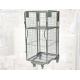 Nesting Metal Cage Trolley Colorful Powder Coating Rolling Cage Cart
