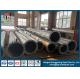 Stainless Steel Tubular Pole / Galvanized Steel Post Substation Structure