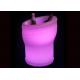 Rechargeable LED Glowing Ice Bucket Furniture for Night Club Use