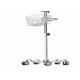 20 Inch Base Monitor Trolley Stand 5 Legs , Metal Roll Medical Monitor Stand