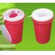 Red Disposable Sharp Containers For Needles Puncture And Impact Resistant