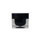 Matt Lid 10g Cosmetic Jars Square Plastic Makeup Containers Metallized Surface