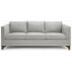 Durable Stylish Grey Living Room Furniture 200*87*80cm Long Gray Sofa ISO 14001