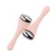 Stainless Steel Handheld Pink Face Ice Roller for Anti-Wrinkle and Eye Relief Massage