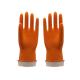 Multi Purpose Flock Lined Latex Gloves , Cotton Lined Dishwashing Gloves
