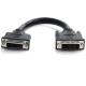 6in DVI-I Dual Link Digital Analog Port Saver Extension Cable M/F