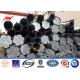 69KV Polygonal Steel Tubular Pole Hot Dipped Galvanized ASTM A572 Gr65 Material