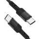 Nylon braided 3A USB PD Cable , USB Power Delivery Cable  For Type C To Type C