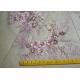 Embroidered 55 Inch Peach Color 3D Floral Rose Lace Fabric With Beads And