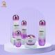 50g 30ml 50ml 100ml 120ml Electroplated White To Purple Gradient U-shaped Glass Bottle Set Cosmetic Packaging