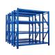 600KG 0.5M Warehouse Shelf Rack 5 Tier Boltless Shelving Unit With Steel Plate Blue