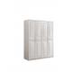 Sturdy Small White Wooden Wardrobe With Drawers Height 3m ISO9001 Durable