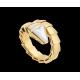  Serpenti 18 kt yellow gold ring with mother of pearl Ref. AN855765