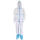 CE FDA Certificated Non Woven Isolation Gown , Anti Virus White Disposable Overalls