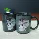 Cool Birthday Gift Black Skull Coffee Mugs Change Color Heat Custom