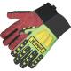 Anti Slip Full Finger Impact Proof Gloves In Black / Gray / White Color