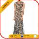 Women Floor Length Crinkled, patterned Chiffon Maxi Dress
