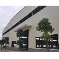 Economical Light Steel Frame Building , Prefabricated Steel Construction Factory Building