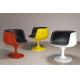 Fiberglass Tea Room Chairs For Bar Furniture , PU Leather Coffee Cup Chairs
